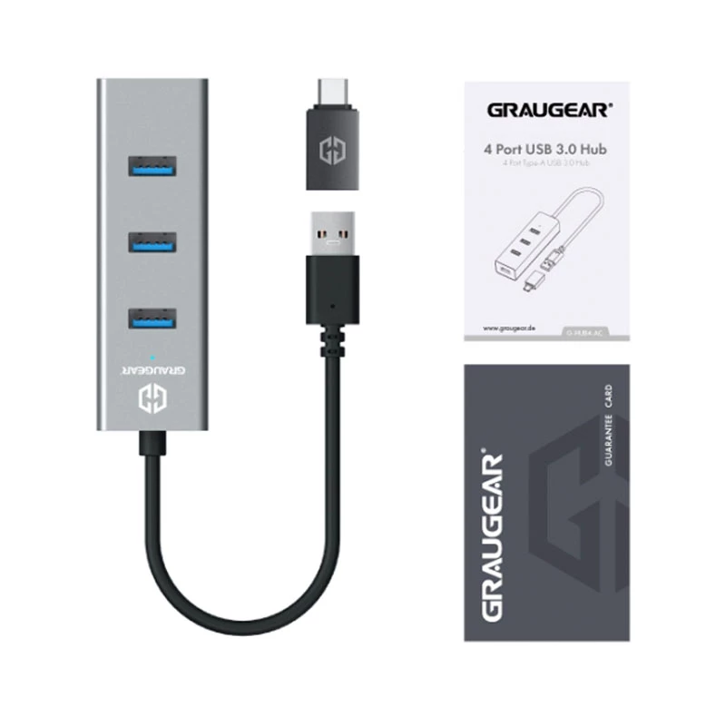 Hub USB GRAUGEAR G-HUB4-AC
