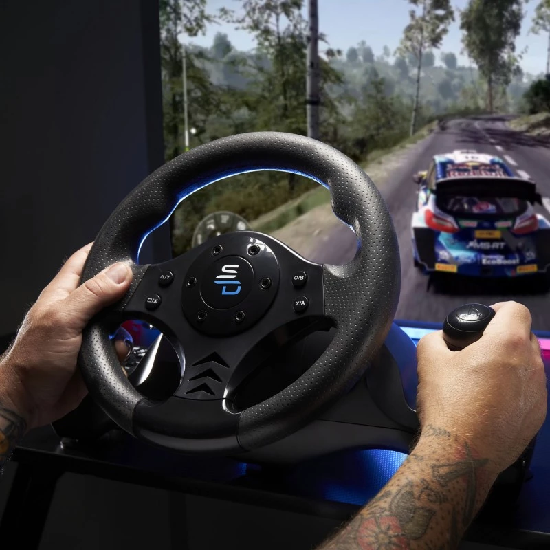 Volante + pedali Subsonic SA5156-NG rotazione 270° USB nero