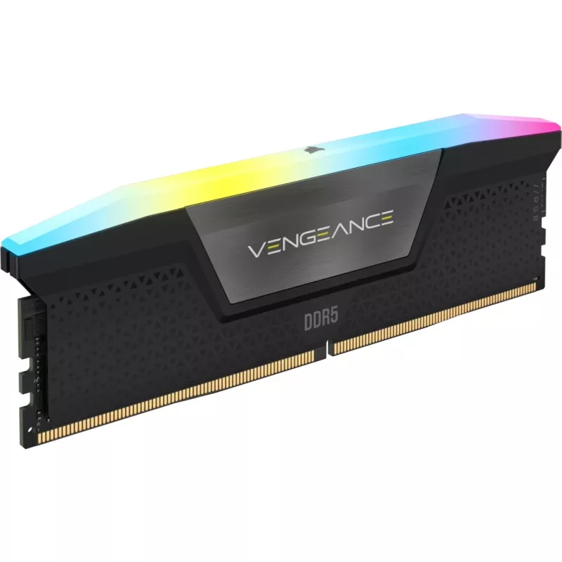 Corsair Vengeance RGB kit di memoria DDR5-6000 CL30 da 96 GB (2x48 GB), nero