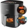Friggitrice ad aria Cecotec Cecofry&Grill Duoheat 6500, 6,5 L, 2200 W, touch-LCD, nero
