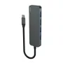 Hub USB SAVIO AK-54 — 4 x USB-A (USB 3.2 Gen 1), host USB-C, nero