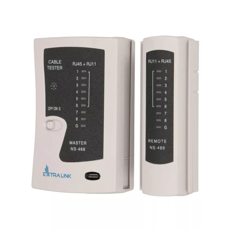 Tester per cavi Extralink, RJ45 RJ11