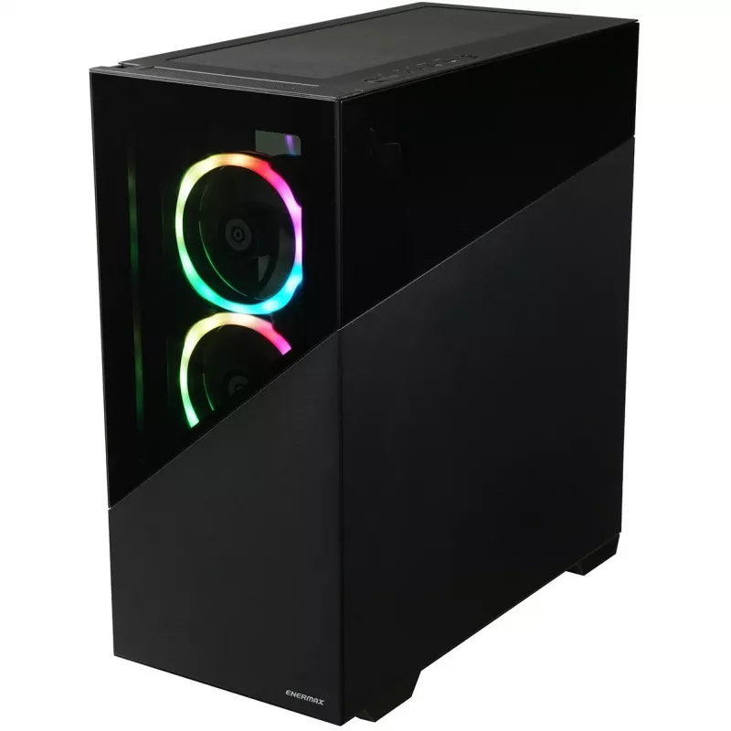 Enermax K8 - midi tower - PC - nero - ATX - micro ATX - Mini-ITX - SPCC - vetro temperato - gaming (ECA-EK8-BB-ARGB)