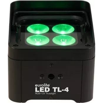 Luce wash LED EUROLITE TL-4 QCL RGB+UV — LED RGB+UV 4-in-1 per illuminazione da palco ed eventi