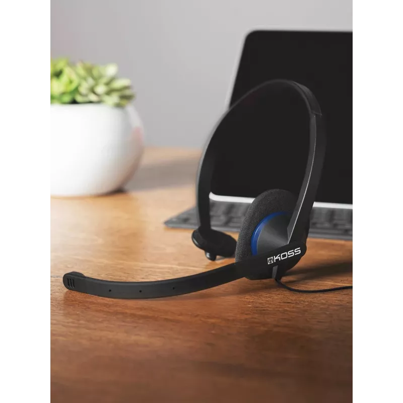 Koss CS200i headset cuffie con archetto cablate ufficio/call center nere