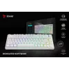 SAVIO PHENIX WHITE tastiera meccanica wireless, Gateron Red Pro, ABS