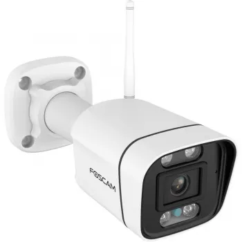 Telecamera di sorveglianza Wi-Fi Foscam V8P bianco 8MP (3840x2160), WLAN dual-band, faretto e sirena d'allarme integrati (V8P-W)