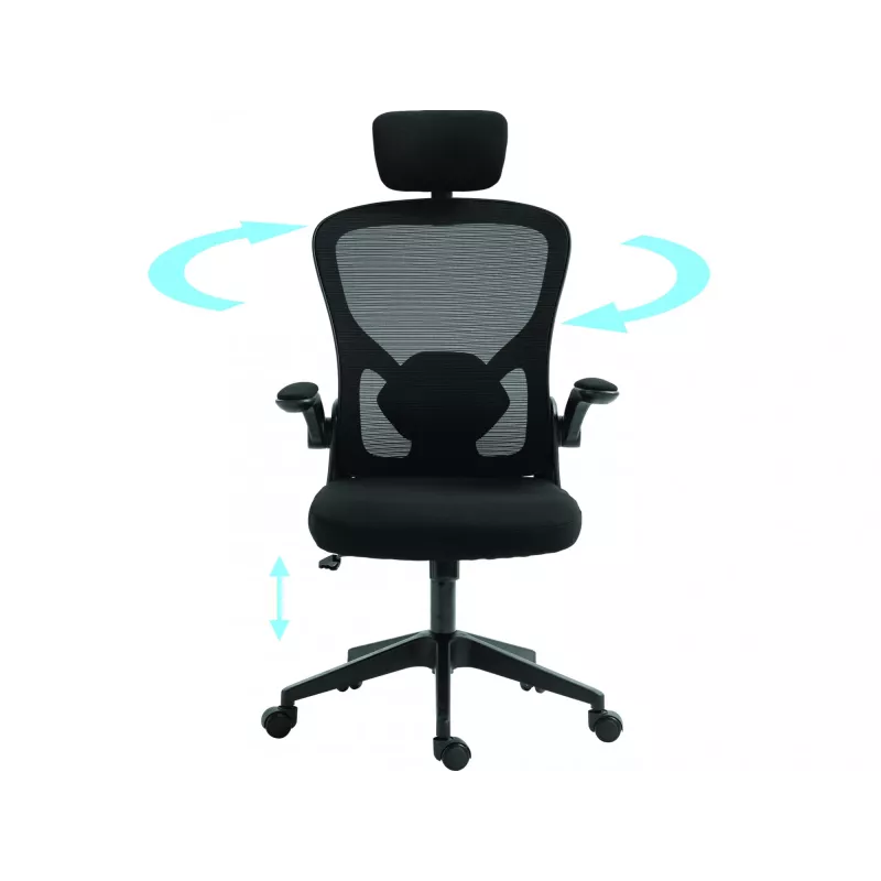 Sedia da gaming Sandberg ErgoFusion Basic seduta imbottita schienale in mesh nero
