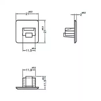 Copertura di sicurezza per presa RJ-45 DeLOCK 64019