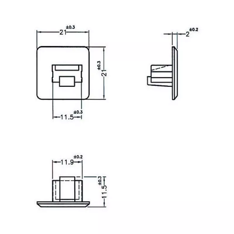 Copertura di sicurezza per presa RJ-45 DeLOCK 64019
