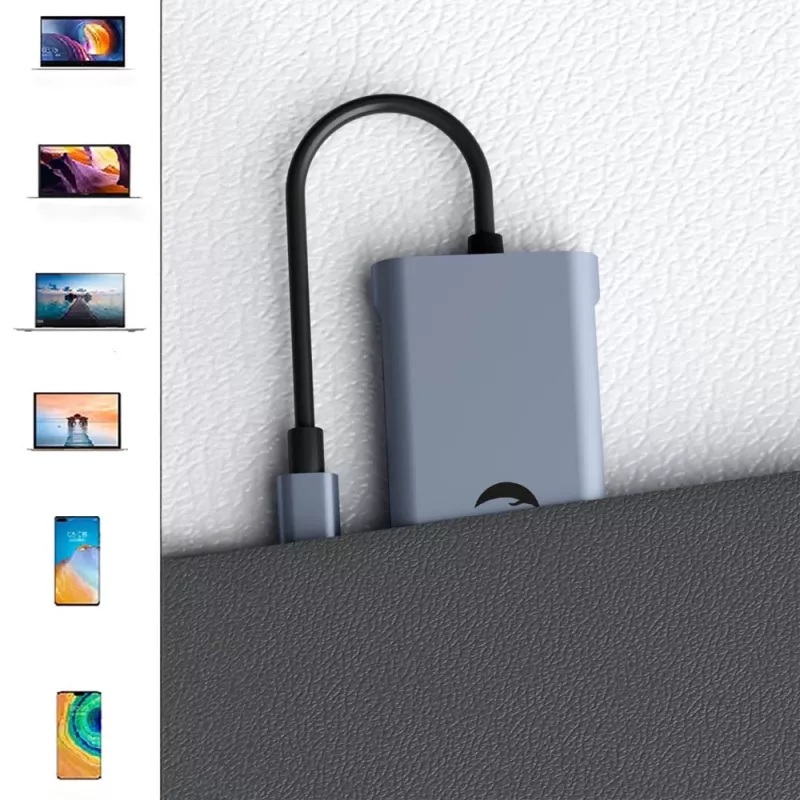 Adattatore USB-C 11-in-1 Hawk HW-HUB1101 — hub multiporta con 11 connessioni
