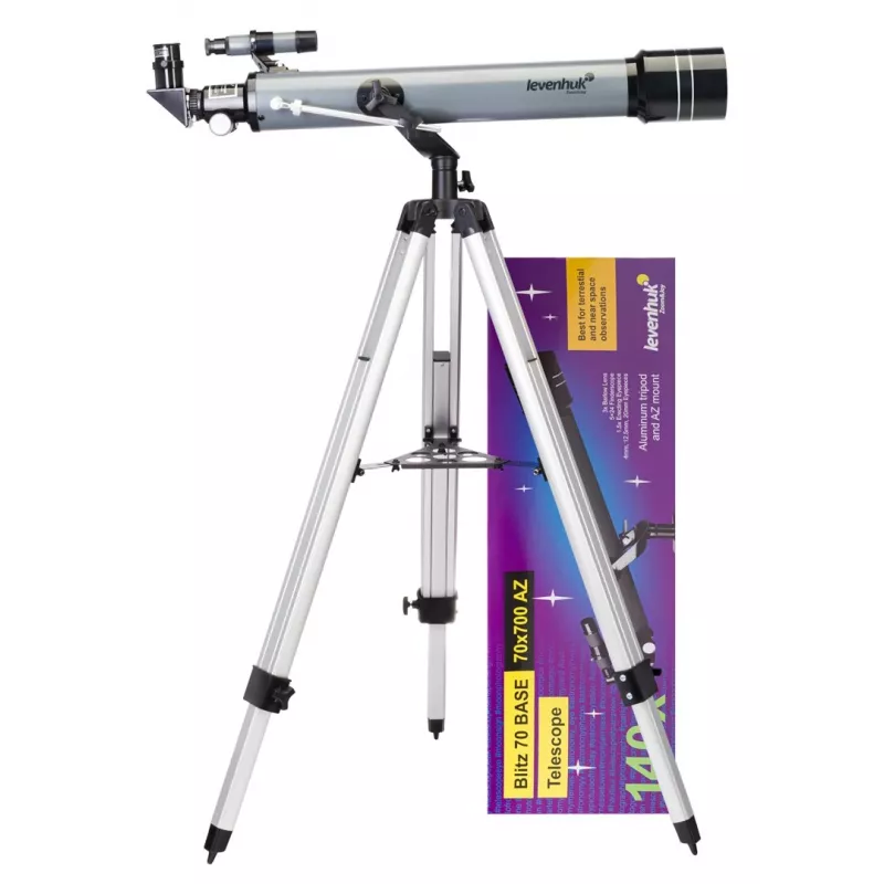 Levenhuk Blitz 70 Base rifrattore 140x grigio