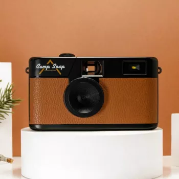 Fotocamera digitale senza display Camp Snap CS-V105-BR-JP — fotocamera compatta marrone senza display