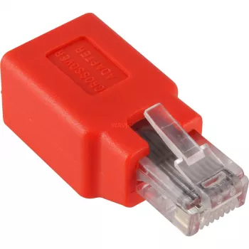 Wentronic Goobay CAT 5e connettore maschio/femmina RJ45, crossover - per reti 100-M (68912)