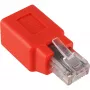 Wentronic Goobay CAT 5e connettore maschio/femmina RJ45, crossover - per reti 100-M (68912)