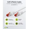 Wentronic Goobay cavo patch CAT 6, S/FTP (PiMF), bianco, 3 m – LSZH senza alogeni, rame (93507)