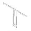 Kit di montaggio Hagor 2287 nero per schermi da 75-86 pollici