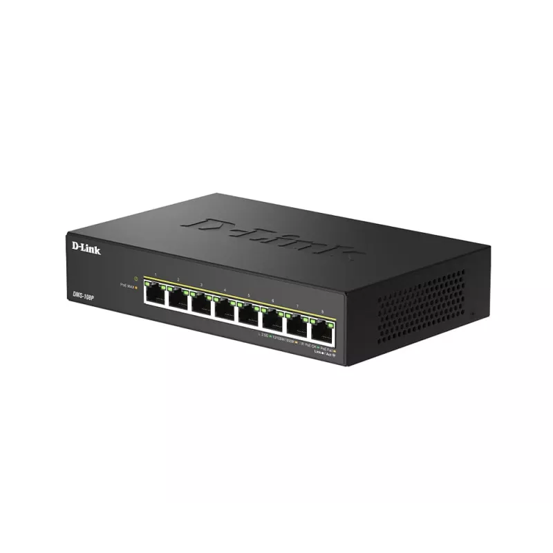 D-Link DMS-108P/E switch da scrivania unmanaged a 8 porte 2,5G con PoE+ (230 W)