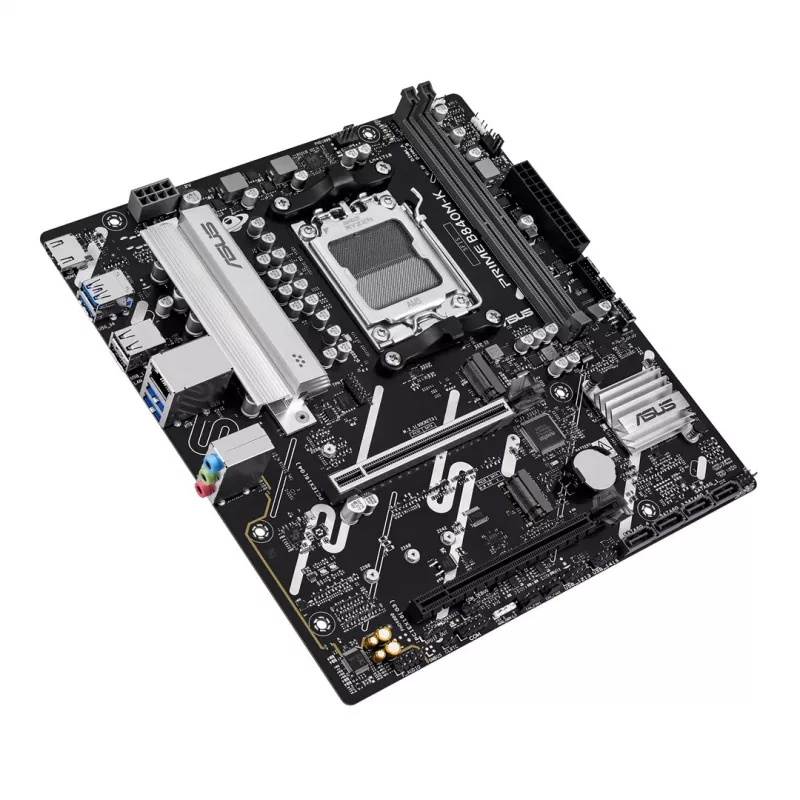 Scheda madre ASUS PRIME B840M-K — AMD B840, socket AM5, micro ATX, DDR5, 2 DIMM, 128 GB, 2.5 GbE, M.2, SATA III