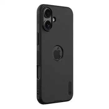 Custodia Nillkin per iPhone 16 Plus Super Frosted Pro — nero, guscio rigido sottile