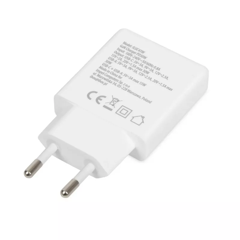 iBox ILUC43W caricabatterie per dispositivi mobili universale bianco AC indoor