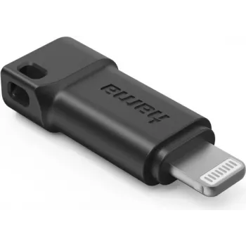 Hama adattatore USB-C a connettore Apple Lightning, MFI, nero, Lightning, USB-C, connettore maschio, connettore femmina, nero, dritto