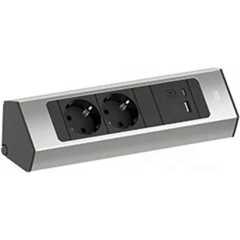 Ciabatta Bachmann CASIA 2 con 2x prese CEE7/3 e 1x USB A/C 22W