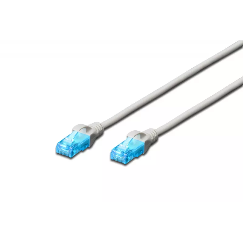 DIGITUS DK-1511-015 cavo patch CAT 5e U/UTP, AWG 26/7, PVC, 1,5 m, grigio