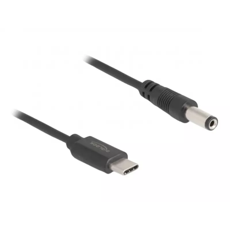 Cavo di alimentazione USB Type-C DeLOCK 1 m 5,5 x 2,1 mm connettore maschio 5 V 1,5 A
