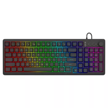 Tastiera gaming Savio Galaxis USB QWERTY US inglese nero