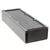 Radiatore Aqua-Computer airplex radical 4/360 — alluminio/rame/acciaio inox, 400×140×73 mm