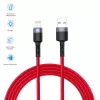 Cavo dati USB a Lightning Tellur, 3A, 1,2 m, indicatore LED, rosso
