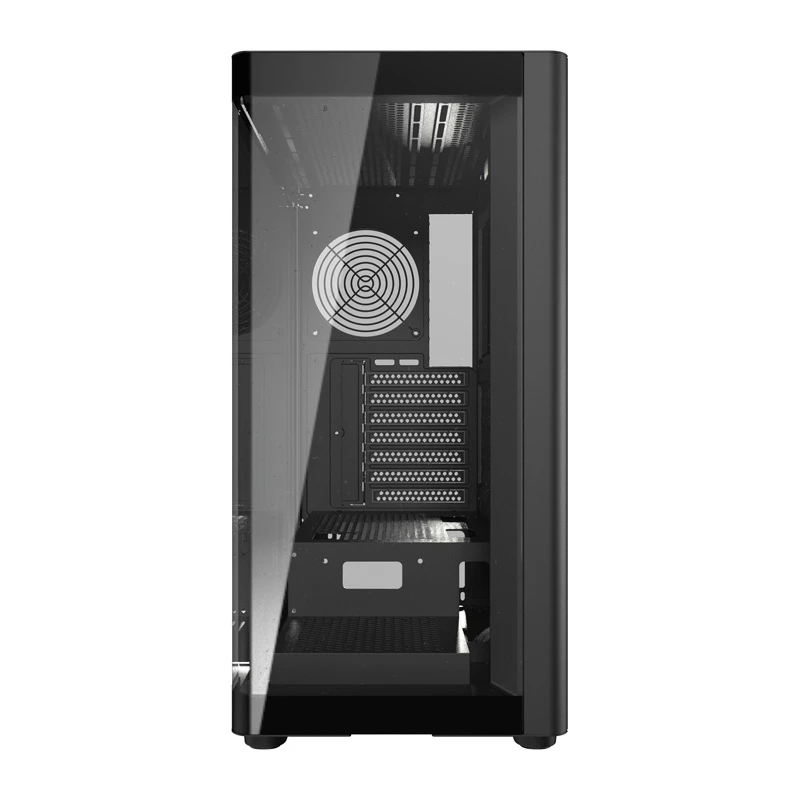 Case per computer DarkFlash DS900G (nero) — Mid-Tower compatibile ATX, pannello laterale in vetro temperato