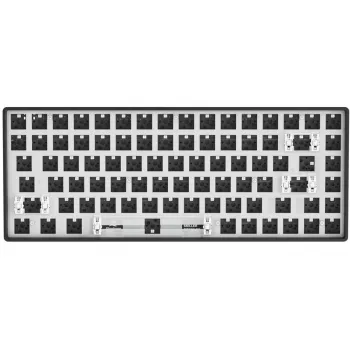 Sharkoon SKILLER SGK50 S3 Barebone tastiera da gaming - tastiera da gaming completamente personalizzabile con layout 75%, Hot-Swap, illuminazione RGB, layout QWERTZ