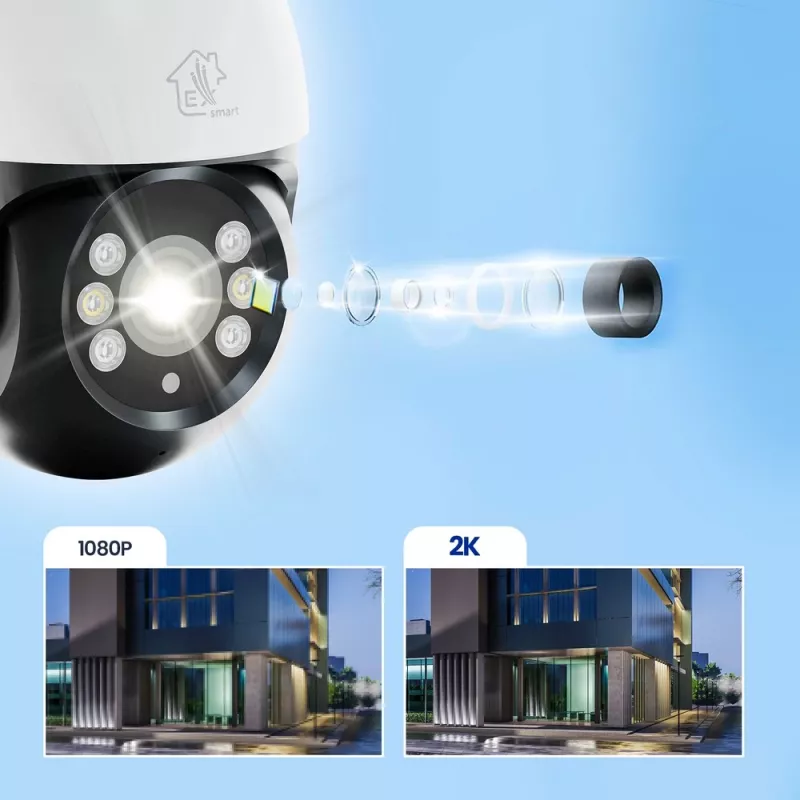 Telecamera di videosorveglianza per esterni Extralink Perun EOC-268 | Telecamera IP | 1296p, PTZ