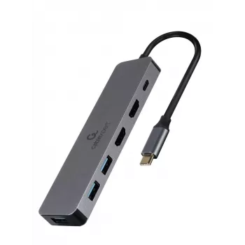 Gembird A-CM-COMBO3-03 adattatore multiporta USB Type-C 3 in 1 (hub + HDMI + PD)