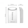 Chiavetta USB 256GB Transcend JetFlash 710 USB3.1 argento