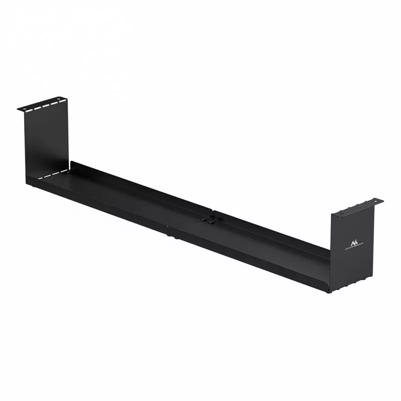 Maclean organizer cavi compatto sotto la scrivania, carico max 5 kg, nero, MC-107 B