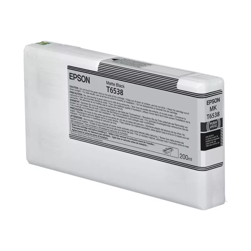 Cartuccia d'inchiostro Epson C13T65380N nero opaco 200 ml originale confezione singola