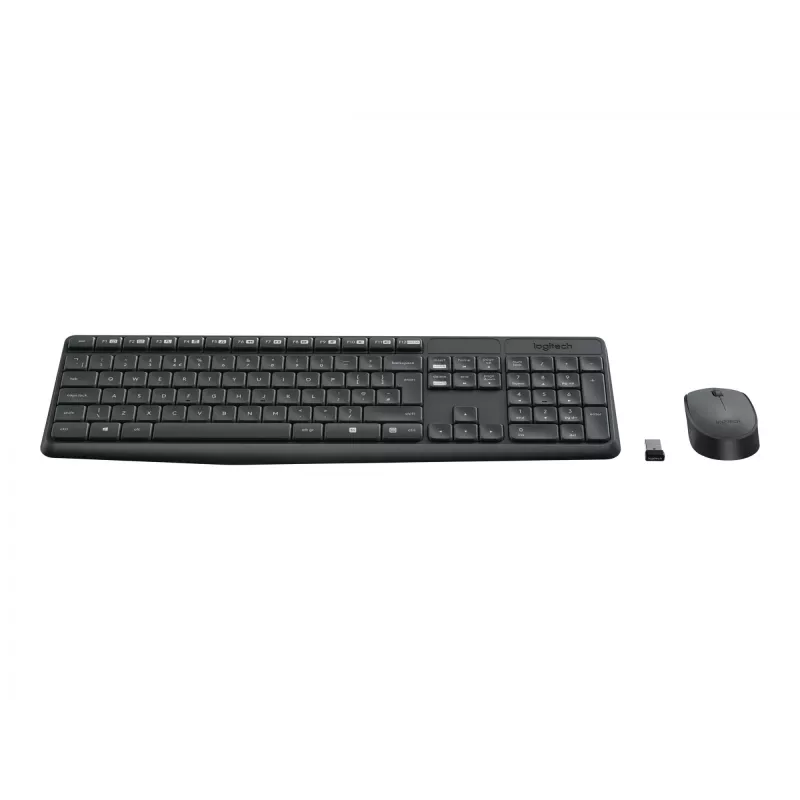 Logitech MK235 - set tastiera e mouse - wireless - 2,4 GHz - portoghese