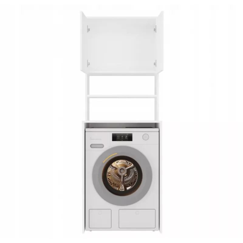 top e shop POLA MULTI armadio per lavanderia per lavatrice - bianco