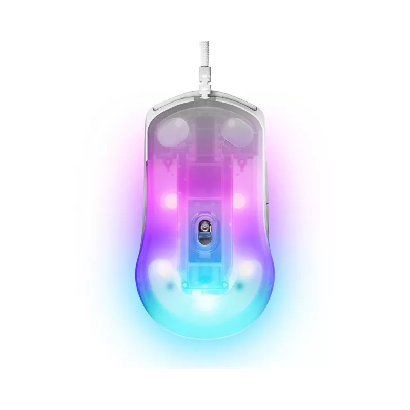 SteelSeries Rival 3 Gen 2 mouse gaming, bianco