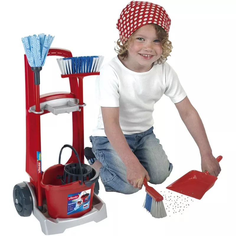 Theo Klein 6741 carrello per le pulizie Vileda