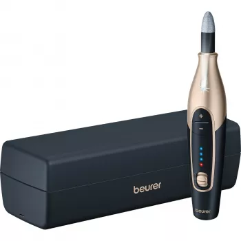 Apparecchio per la cura delle unghie Beurer MP 84 Special Edition oro — set elettrico per manicure/pedici, compatto per uso domestico
