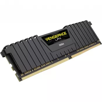 CORSAIR Vengeance 8GB DDR4 DIMM 3200MHz 1x8GB Unbuffered Single Rank 16-20-20-38 XMP 2.0 LPX PCB 1.35V Heatspreader nero