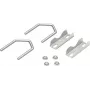 Goobay 60504 morsetti dentati con staffe a U per tubi fino a 60 mm, set da 2