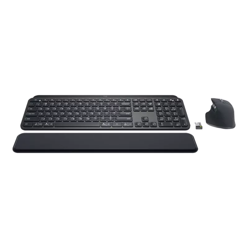 Logitech MX Keys Combo for Business - Set Tastiera e Mouse - retroilluminato - wireless - Bluetooth LE - QWERTY - GB - Grafite