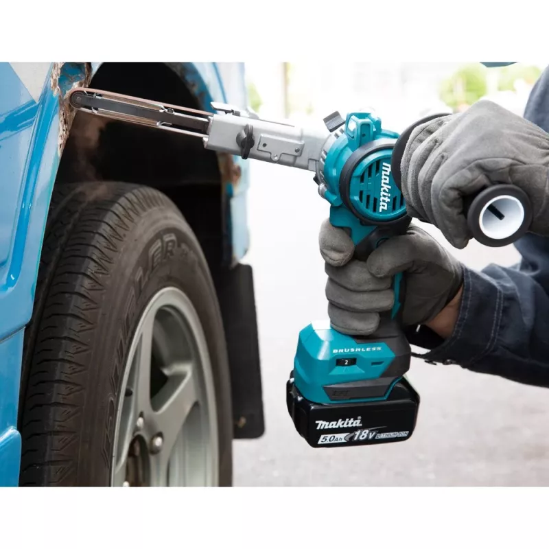 Makita DBS180Z lima a nastro a batteria, 18 V, nero/blu (senza batteria)