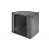 DIGITUS Dynamic Basic DN-19 16-U-EC-SW - armadio - armadio di rete - adatto per montaggio a parete - nero, RAL 9005 - 12U - 48,3 cm (19 inch)