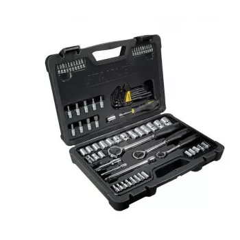 Stanley set di chiavi a bussola 80 pz 1/4, 3/8, 1/2